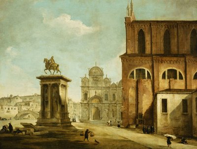 Campo SS Giovanni e Paolo, Venedig af Michele Marieschi