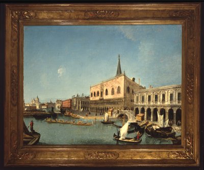 Dogepaladset, Venedig (olie på lærred) af Michele Marieschi