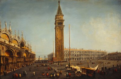 Piazza San Marco, Venedig, fra Torre dell "Orologio, ca. 1737-9 af Michele Marieschi