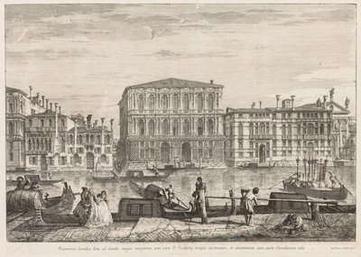 Udsigt over Venedig: Pesaro Palace af Michele Marieschi