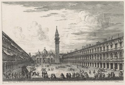 Udsigt over Venedig: Piazza SAN. Marco af Michele Marieschi