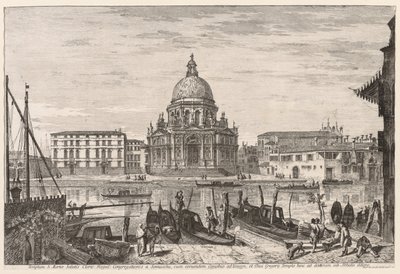 Udsigt over Venedig: S. M. Della Salute af Michele Marieschi