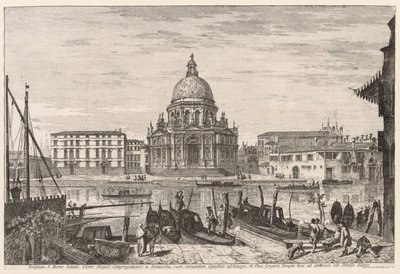 Udsigt over Venedig: S. M. Della Salute, 1741. af Michele Marieschi