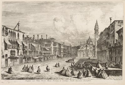 Udsigt over Venedig: S. Maria Formosa, 1741. af Michele Marieschi