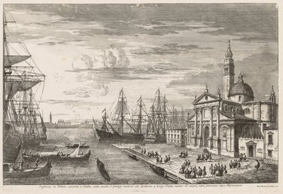 Udsigt over Venedig: Basin of St. Marks, 1741. af Michele Marieschi