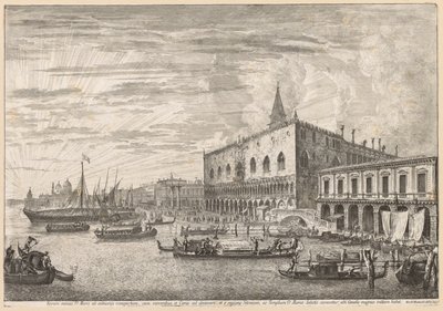 Udsigt over Venedig: Molo og S. M. Della Salute af Michele Marieschi