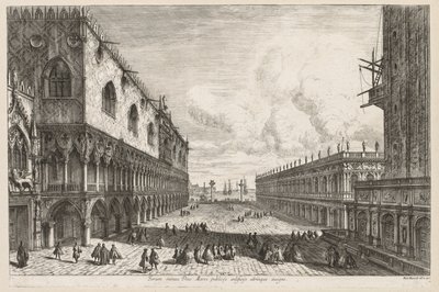 Udsigt over Venedig: Piazzetta af Michele Marieschi