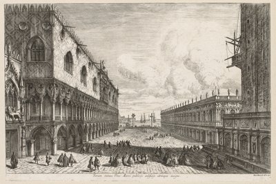 Udsigt over Venedig: Piazzetta, 1741. af Michele Marieschi