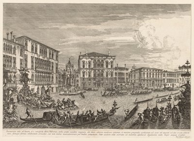 Udsigt over Venedig: Regattaen af Michele Marieschi
