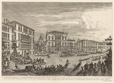 Udsigt over Venedig: Regattaen, 1741. af Michele Marieschi