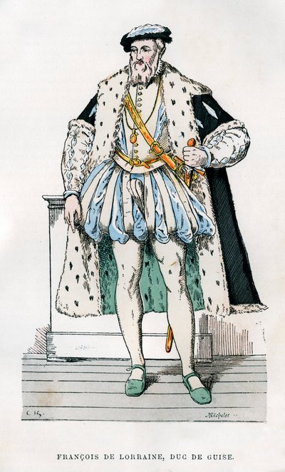 Frans af Lorraine, 2. hertug af Guise, fransk soldat og politiker, 1500-tallet 1882-1884. af Micheler