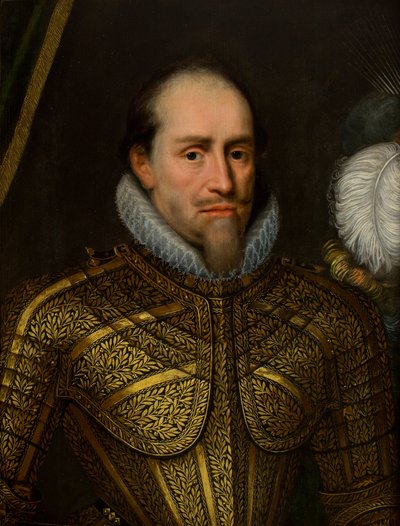 Portræt af en mand i rustning (olie på lærred) af Michiel Jansz. van Miereveld