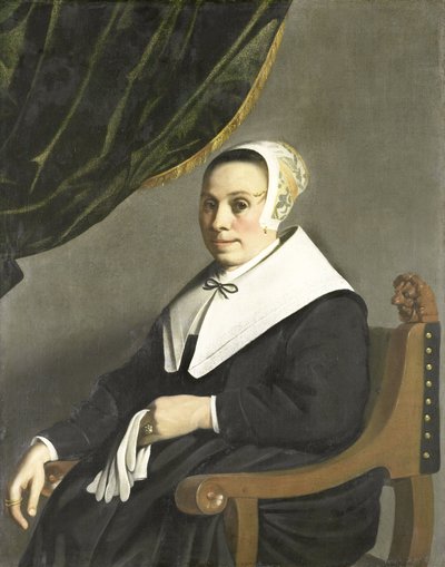 Portræt af en kvinde af Michiel Servaesz (1628-1693) Nouts