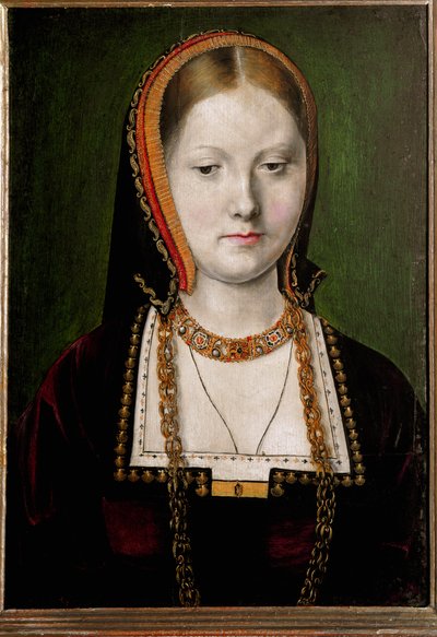 Portræt af Katarina af Aragon af Michiel Sittow