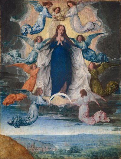Jomfruens himmelfart, ca. 1500 (olie på panel) af Michiel Sittow