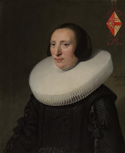 Margaretha van Clootwijk født omkring 158081, død 1662, hustru til Jacob van Dalen, 1639. af Michiel Jansz van Mierevelt