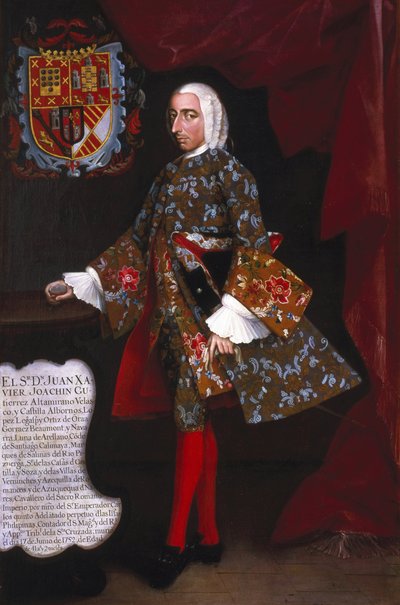 Don Juan Xavier Joachín Gutiérrez Altamirano Velasco af Miguel Cabrera