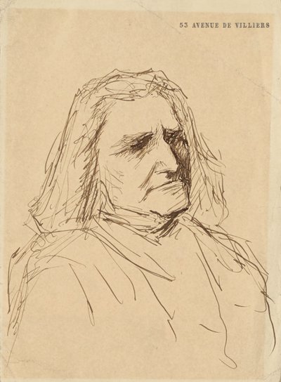 Portræt af Franz Liszt 1811-1886, 1880