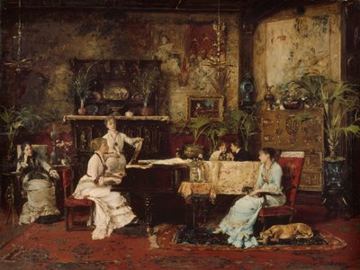 Musikrummet, 1878. af Mihály Munkácsy