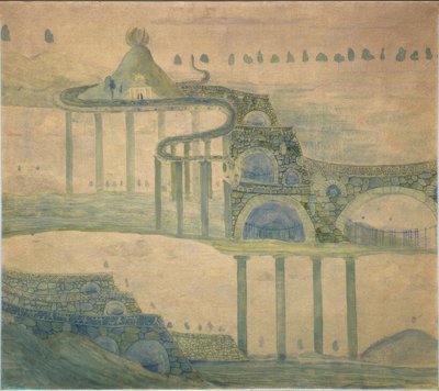 Žemaitija-kryds i vejkanten af Mikalojus Ciurlionis