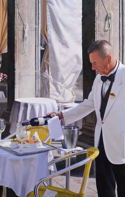 Aperitif San Marco (olie på panel) af Mike Briscoe