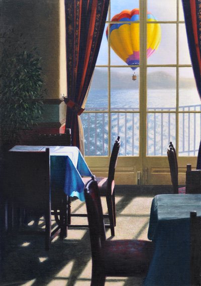 Morning Flight, 2016 (olie på linned) af Mike Briscoe