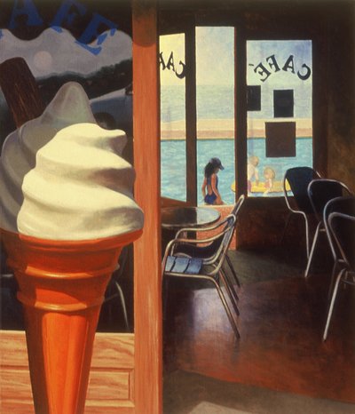 Café ved poolen af Mike Briscoe