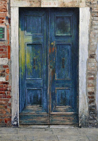 Venetian Door, 2019 (olie på linned) af Mike Briscoe