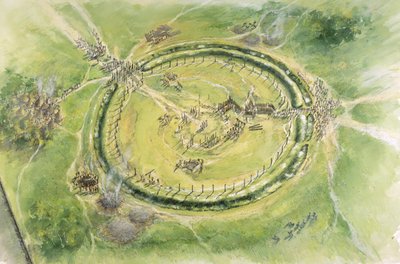 Stonehenge fase 2, c27. århundrede f.Kr., c1990-2010 af Mike Seaforth
