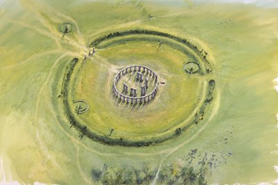 Stonehenge fase 3, c20. århundrede f.Kr., c1990-2010 af Mike Seaforth