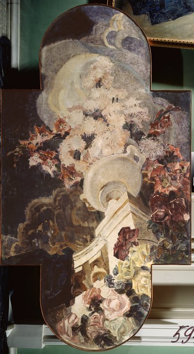 Krysantemum (Chrysanthemums) - Maleri af Mikhail Alexandrovich Vrubel (Vrubel) (1856-1910), olie på lærred af Mikhail Aleksandrovich Vrubel