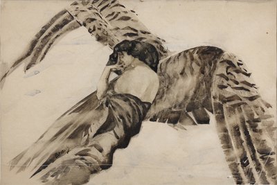 Flyvende Dæmon, 1890-1891 af Mikhail Aleksandrovich Vrubel