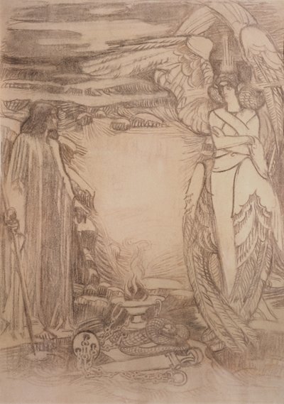 Illustration til digtet profet af A. Pushkin, 1905 af Mikhail Aleksandrovich Vrubel