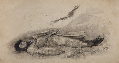 Illustration til digtet Ismail-Bey af M. Lermontov, 1889-1891 af Mikhail Aleksandrovich Vrubel