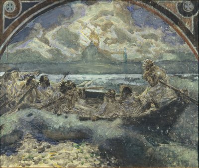 Jesus går på vandet, 1890 af Mikhail Aleksandrovich Vrubel