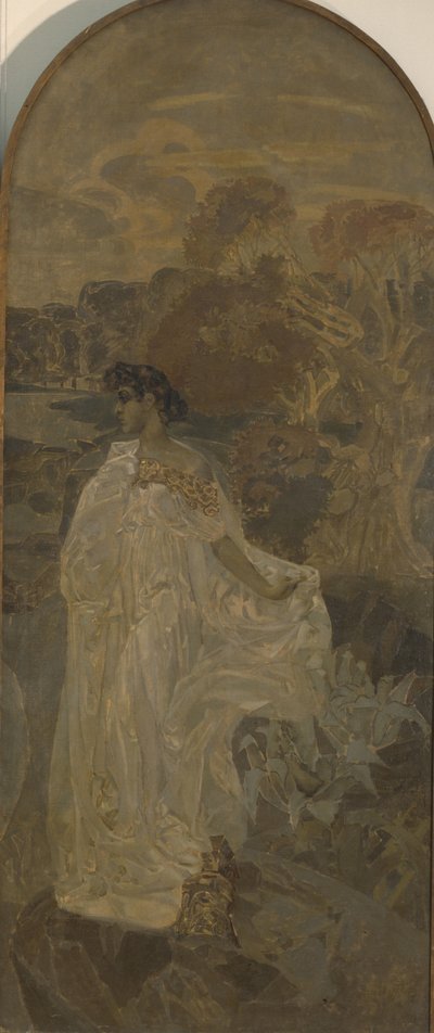Minerva, højre panel af Triptykonen The Judgment of Paris af Mikhail Aleksandrovich Vrubel