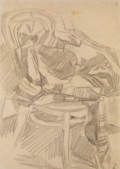 Plaid på stolen, 1904 af Mikhail Aleksandrovich Vrubel