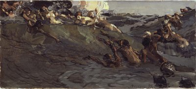 Spiller najader og tritoner, 1899 af Mikhail Aleksandrovich Vrubel