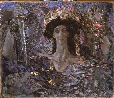 Seksfløjede serafer (Azrael) 1904 af Mikhail Aleksandrovich Vrubel