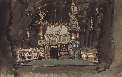 Scenedesign til operaen Hansel und Gretel af E. Humperdinck, 1895 af Mikhail Aleksandrovich Vrubel