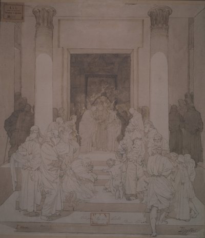 Josefs og Marias trolovelse af Mikhail Aleksandrovich Vrubel