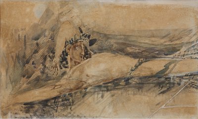 The Demon downcast, 1901 af Mikhail Aleksandrovich Vrubel