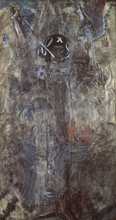 Profeten Ezekiels vision, 1906 af Mikhail Aleksandrovich Vrubel