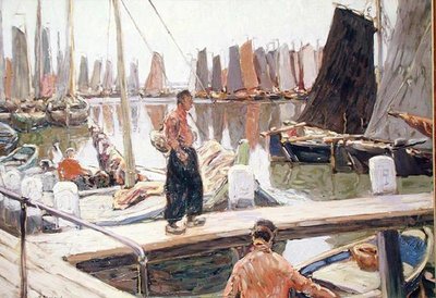 Sejlbåde, Rolig af Mikhail Alexandrovich Demianov