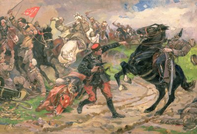 Den røde Dundich i kamp af Mikhail Ivanovich Avilov