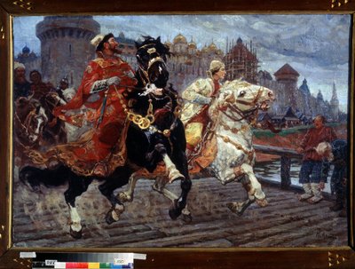 Tsar Ivan den Grusommes ungdom (Ivan IV af Rusland) af Mikhail Ivanovich Avilov