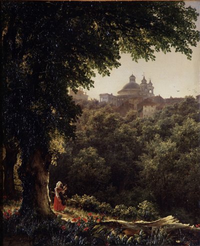 Ariccia nær Rom, 1836 af Mikhail Ivanovich Lebedev