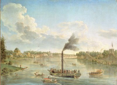 Grand Peterhof Palace ved Finske Bugt, 1761 af Mikhail Ivanovich Makhaev