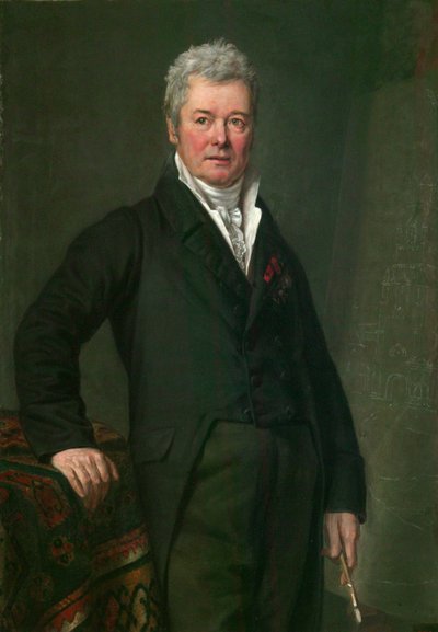 Portræt af kunstneren Fjodor Alexeev 1753-1824, 1820 af Mikhail Ivanovich Terebenev