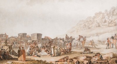Prins Grigori Potyomkins død i den Bessarabiske steppe, 1791. af Mikhail Matveevich Ivanov